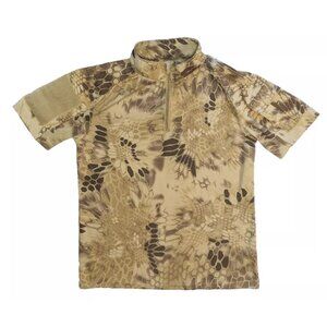 Tactical Pullover Combat Woodland Tan Camo Shirt Molle Board Men's XL Military
